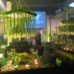 Natural Green Floral Arrangement at the Lamborghini Showroom New York